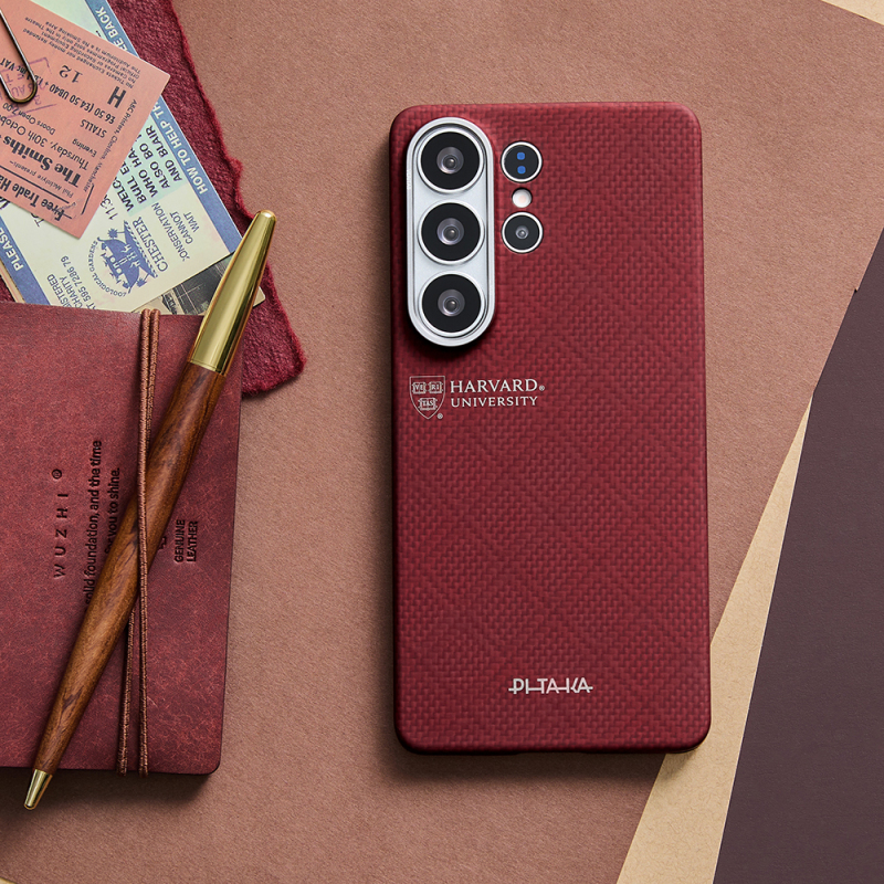 Galaxy S26 Ultra Case M-safe Charging Enabled Aramid Fiber Pitaka Harvard University Series Cover - 9