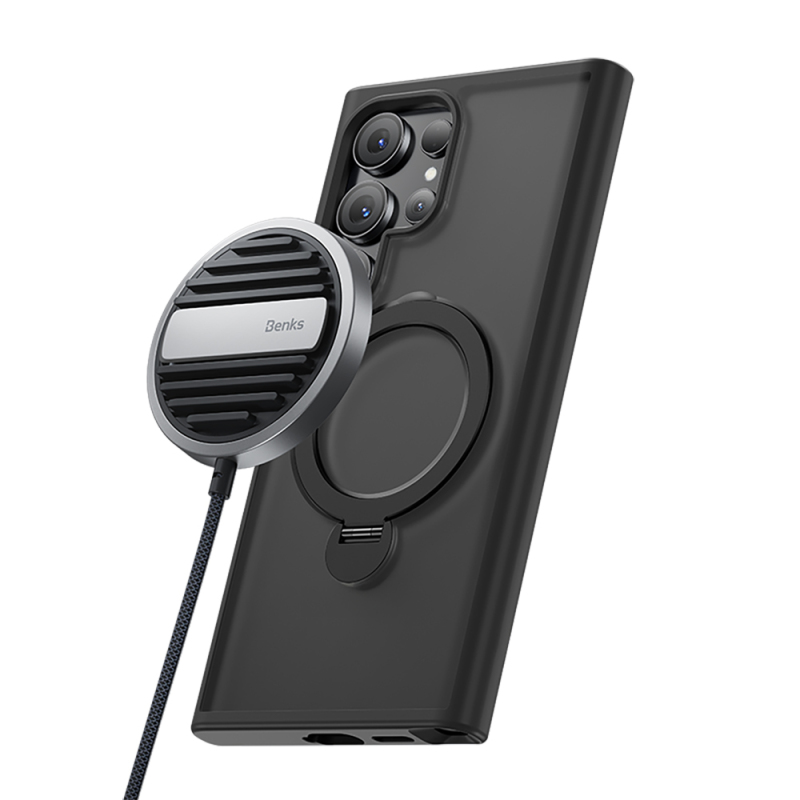 Galaxy S26 Ultra Case M-safe Charging Enabled Benks Stand Mist Protective Cover - 5
