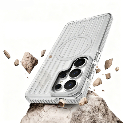Galaxy S26 Ultra Case M-safe Charging Enabled Cutout Design Mutural Luggage Series Cover - 16