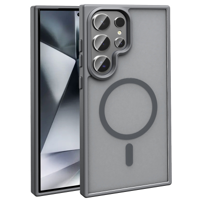 Galaxy S26 Ultra Case M-safe Charging Feature Matte Back Surface Zore Sio Cover - 5