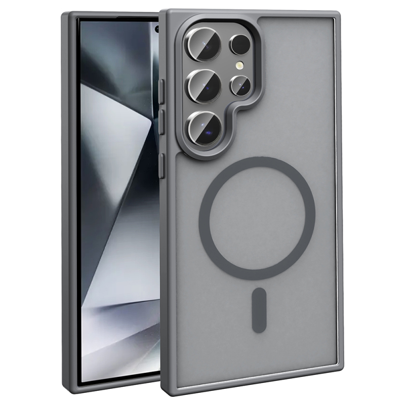 Galaxy S26 Ultra Case M-safe Charging Feature Matte Back Surface Zore Sio Cover - 5