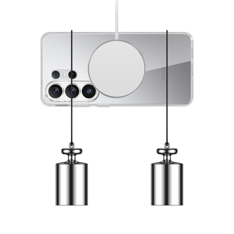 Galaxy S26 Ultra Case M-safe Charging Feature Transparent Hard PC Wlons Pita Cover - 9