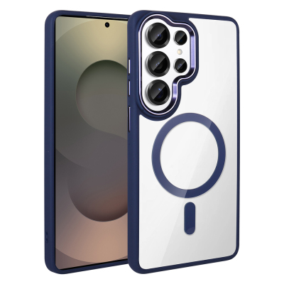 Galaxy S26 Ultra Case M-safe Charging Feature Zore Chrome M-safe Silicone Cover - 3