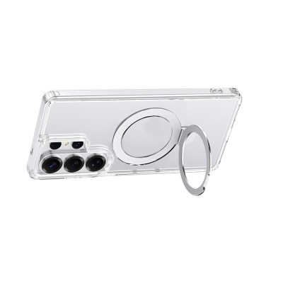 Galaxy S26 Ultra Case M-safe with Charging Feature Raptic Air Stand Series Frosted Transparent Design Stand Cover - 2