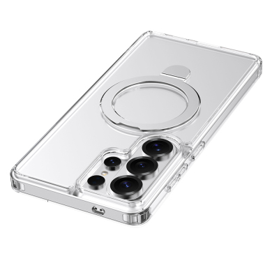 Galaxy S26 Ultra Case M-safe with Charging Feature Raptic Air Stand Series Frosted Transparent Design Stand Cover - 7