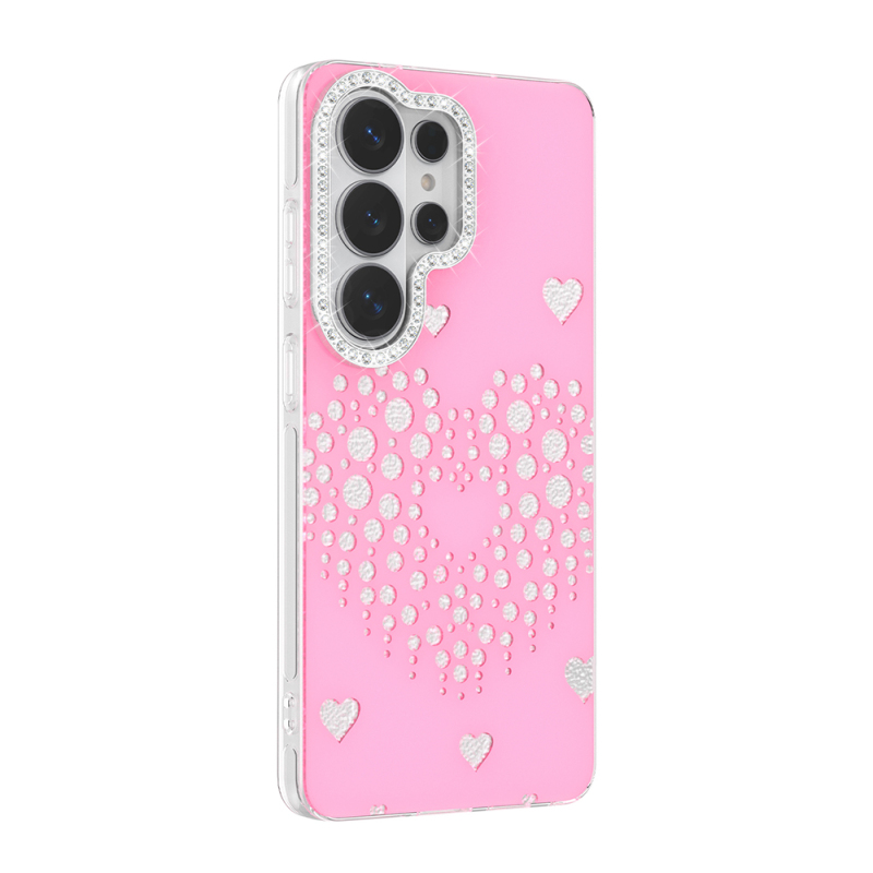 Galaxy S26 Ultra Case Rhinestones Zore Rivas Hard PC Cover - 5