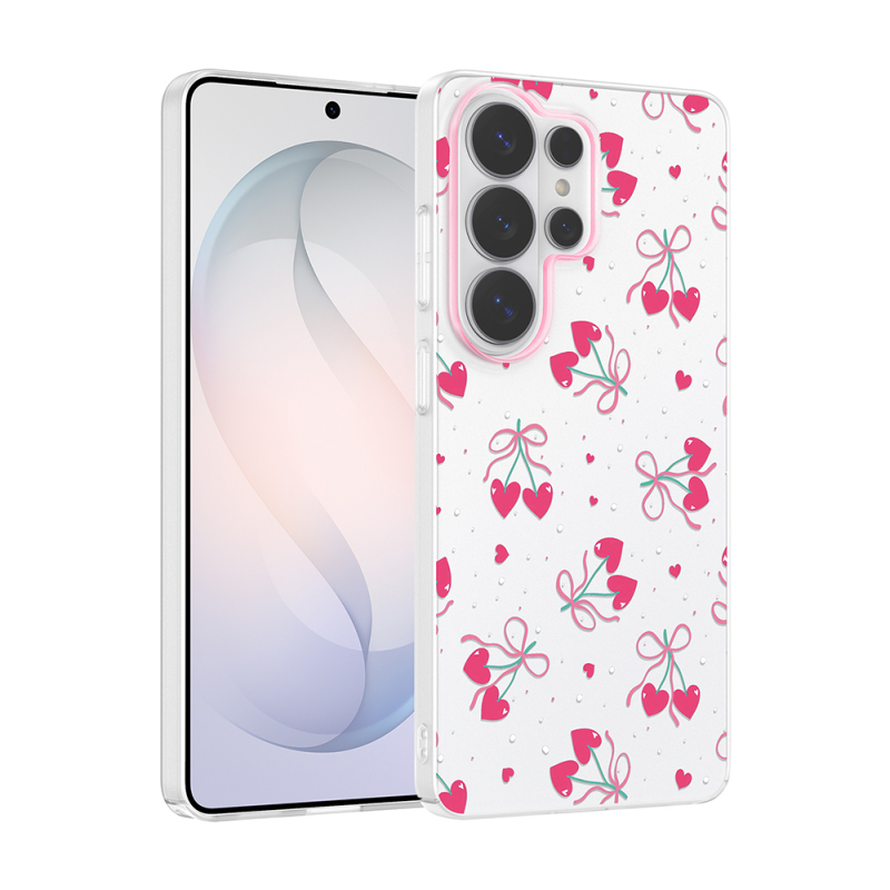 Galaxy S26 Ultra Case with Camera Protector, Patterned Zore Clip Cover - 3