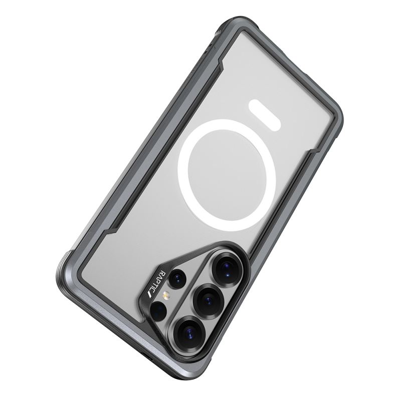 Galaxy S26 Ultra Case with M-safe Charging Feature Airbag, Raptic Shield Series Transparent Back Cover - 14