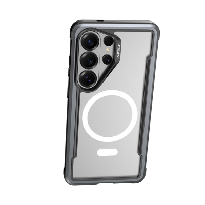 Galaxy S26 Ultra Case with M-safe Charging Feature Airbag, Raptic Shield Series Transparent Back Cover - 18