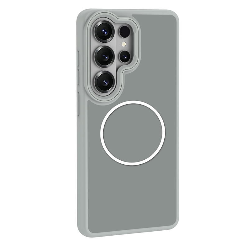 Galaxy S26 Ultra Case with M-Safe Charging Feature, Metal Camera Frame, Zore Sanremo Silicone Cover - 7