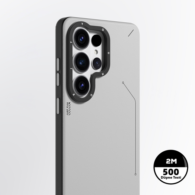 Galaxy S26 Ultra Case with M-safe Charging Feature Simple Matte Leather Design Youngkit Tech Fashion Series Cover - 9