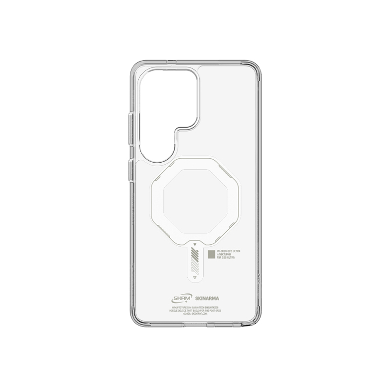 Galaxy S26 Ultra Case with M-safe Charging Feature, Transparent Airbag Design, Skinarma Saido Mag-Charge Nightglow Cover - 5