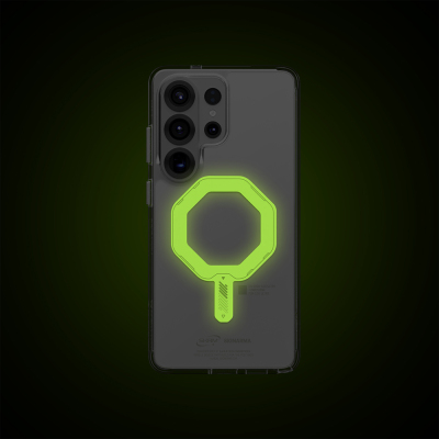 Galaxy S26 Ultra Case with M-safe Charging Feature, Transparent Airbag Design, Skinarma Saido Mag-Charge Nightglow Cover - 6