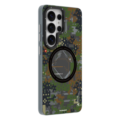 Galaxy S26 Ultra Case with M-Safe Charging Feature, Youngkit Camouflage Sykell Series Cover - 6