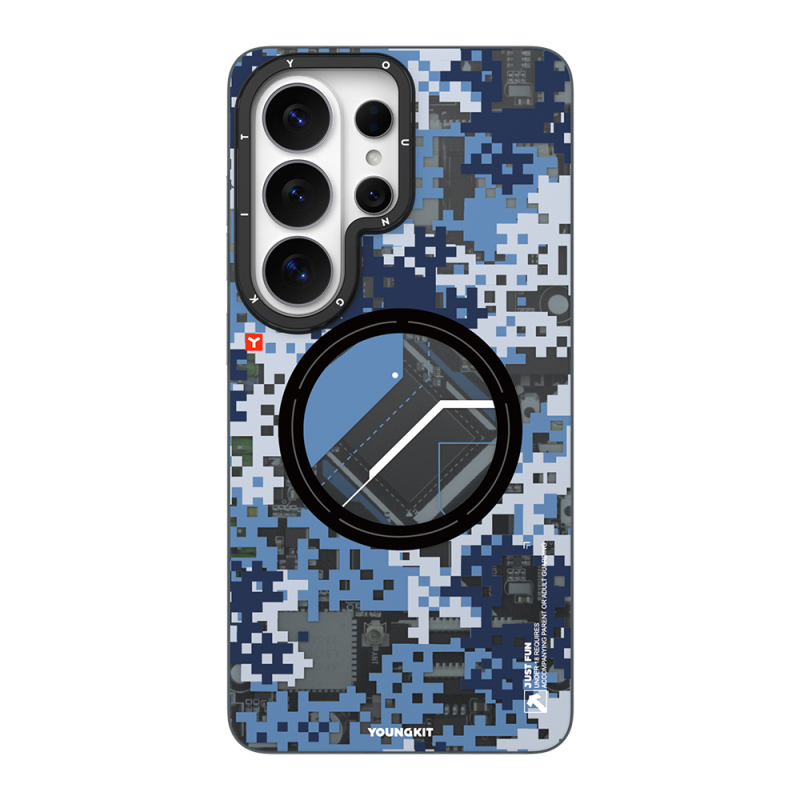 Galaxy S26 Ultra Case with M-Safe Charging Feature, Youngkit Camouflage Sykell Series Cover - 3