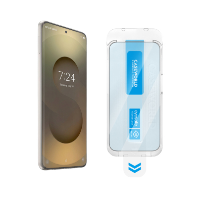 Galaxy S26 Ultra CaseWorld Applicator Serisi 2.5D Eyesafe Mavi Işık Teknolojili 0.25mm Temperli Cam Ekran Koruyucu+ Uygulama Aparatı - 2