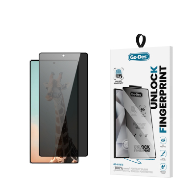 Galaxy S26 Ultra Go Des GD-001 Parmak İzi Bırakmayan Privacy 9H Temperli HD Cam Hayalet Ekran Koruyucu - 1