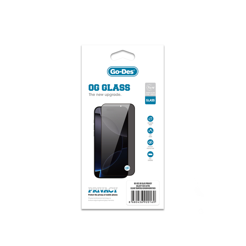 Galaxy S26 Ultra Go Des OG Glass Privacy Antistatik Temperli Cam Ekran Koruyucu - 2