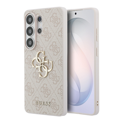 Galaxy S26 Ultra Kılıf Guess Orjinal Lisanslı PU Deri Büyük Metal Logo Dizaynlı Kapak - 17