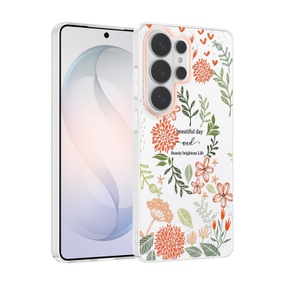 Galaxy S26 Ultra Kılıf Kamera Korumalı Desenli Zore Klip Kapak - 4
