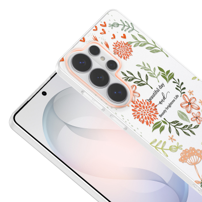 Galaxy S26 Ultra Kılıf Kamera Korumalı Desenli Zore Klip Kapak - 12