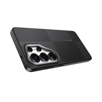 Galaxy S26 Ultra Kılıf M-safe Şarj Özellikli 600D Metal Kamera Çerçeveli Raptic Aramid Dual Serisi Kapak - 6