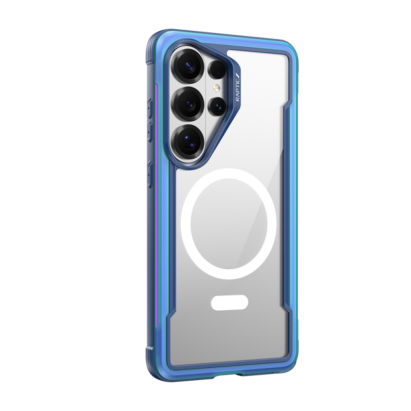 Galaxy S26 Ultra Kılıf M-safe Şarj Özellikli Airbagli Raptic Shield Serisi Şeffaf Arka Yüzey Kapak - 3