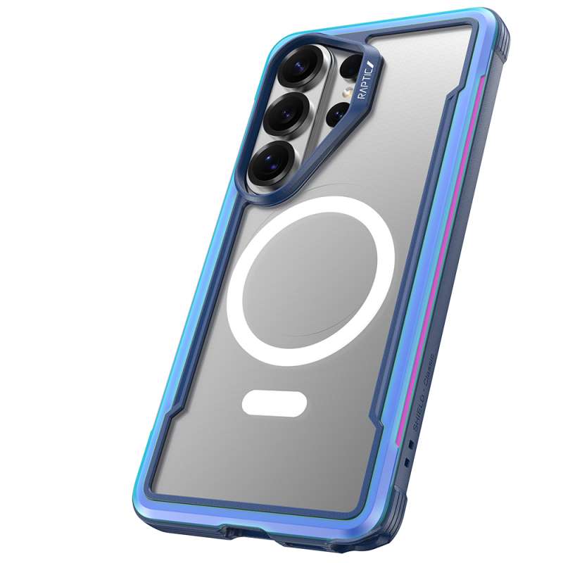 Galaxy S26 Ultra Kılıf M-safe Şarj Özellikli Airbagli Raptic Shield Serisi Şeffaf Arka Yüzey Kapak - 6