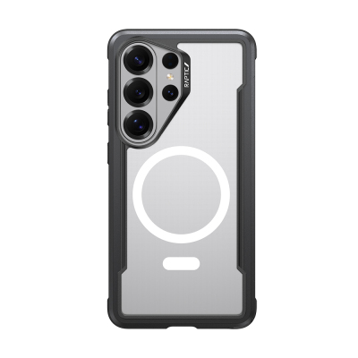 Galaxy S26 Ultra Kılıf M-safe Şarj Özellikli Airbagli Raptic Shield Serisi Şeffaf Arka Yüzey Kapak - 2