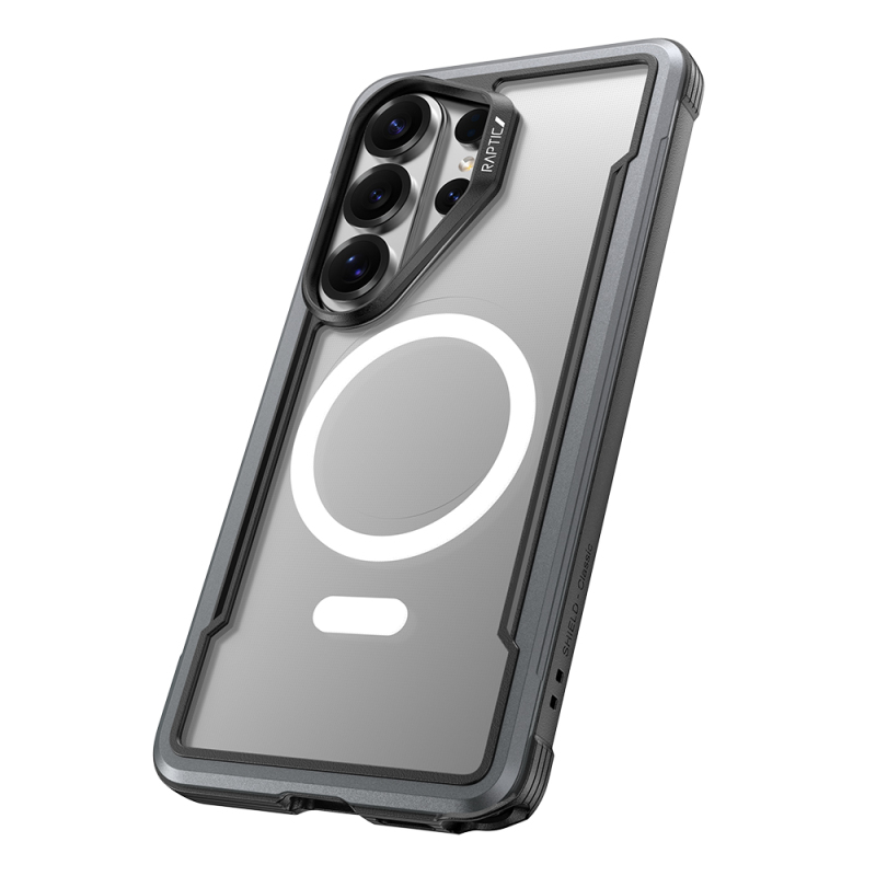 Galaxy S26 Ultra Kılıf M-safe Şarj Özellikli Airbagli Raptic Shield Serisi Şeffaf Arka Yüzey Kapak - 15