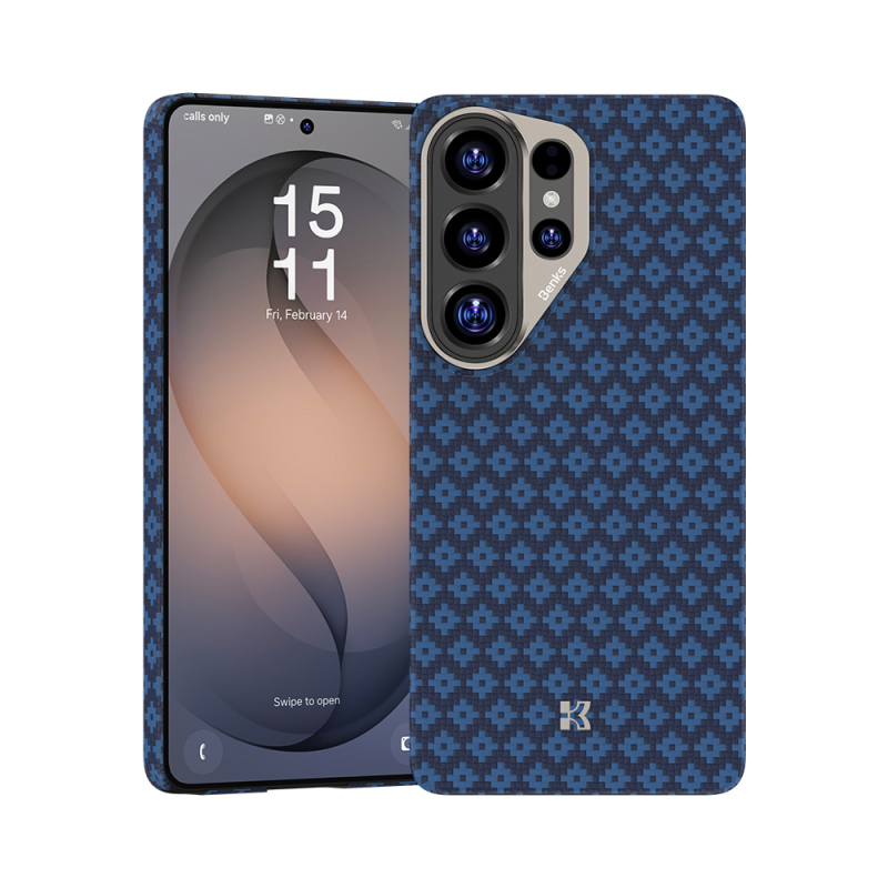 Galaxy S26 Ultra Kılıf M-Safe Şarj Özellikli Benks ArmorAir ArmorGrid Serisi Kevlar Kapak - 5