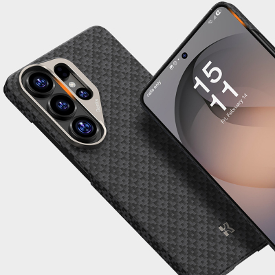 Galaxy S26 Ultra Kılıf M-Safe Şarj Özellikli Benks ArmorAir ArmorGrid Serisi Kevlar Kapak - 16