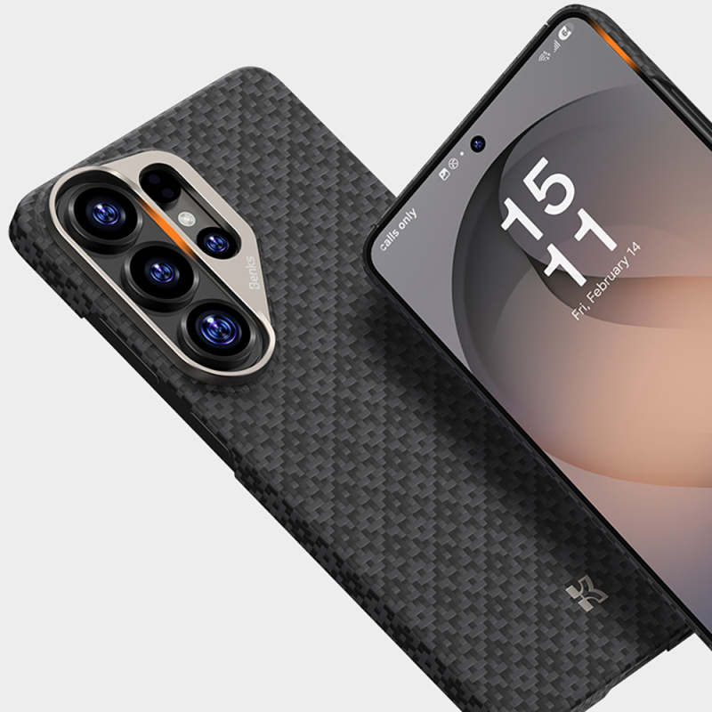 Galaxy S26 Ultra Kılıf M-Safe Şarj Özellikli Benks ArmorAir ArmorGrid Serisi Kevlar Kapak - 16