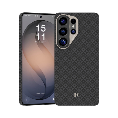 Galaxy S26 Ultra Kılıf M-Safe Şarj Özellikli Benks ArmorAir ArmorGrid Serisi Kevlar Kapak - 6