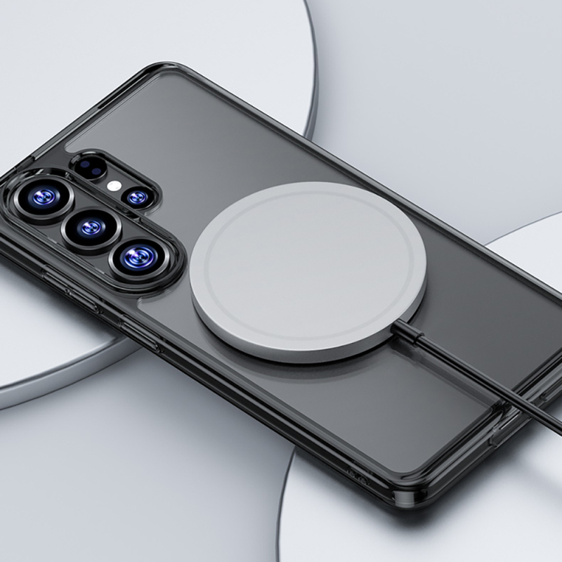 Galaxy S26 Ultra Kılıf M-safe Şarj Özellikli Benks ​​​​​​Crystal Serisi Şeffaf Kapak - 6