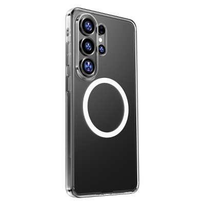 Galaxy S26 Ultra Kılıf M-safe Şarj Özellikli Benks Magnetik Crystal Serisi Şeffaf Kapak - 2