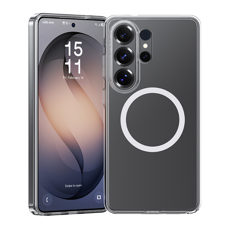 Galaxy S26 Ultra Kılıf M-safe Şarj Özellikli Benks Magnetik Crystal Serisi Şeffaf Kapak - 3