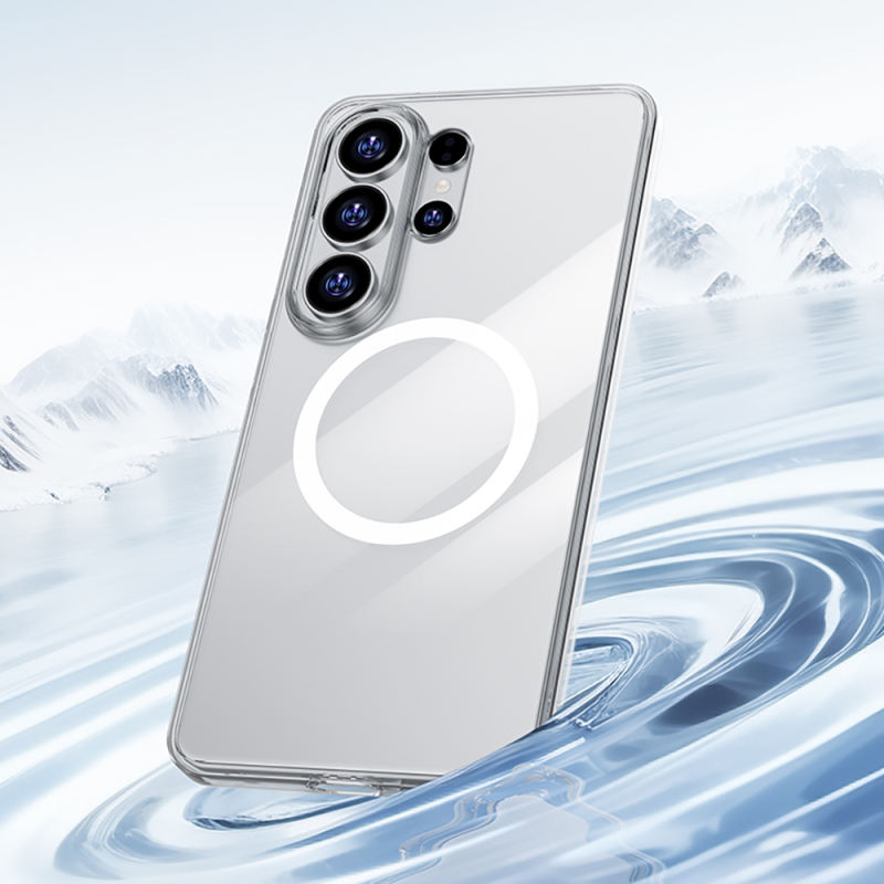 Galaxy S26 Ultra Kılıf M-safe Şarj Özellikli Benks Magnetik Crystal Serisi Şeffaf Kapak - 9