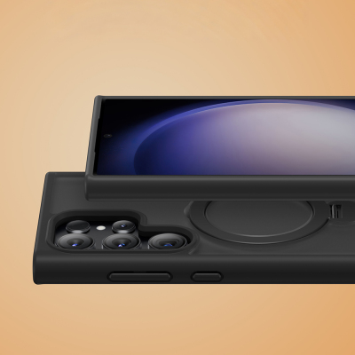 Galaxy S26 Ultra Kılıf M-safe Şarj Özellikli Benks Standlı Mist Protective Kapak - 14