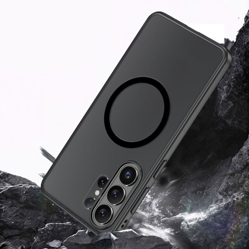 Galaxy S26 Ultra Kılıf M-safe Şarj Özellikli Mat Arka Yüzey Wlons Lola Kapak - 8