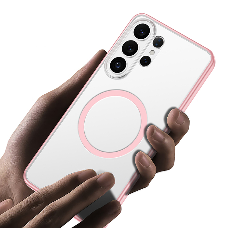 Galaxy S26 Ultra Kılıf M-safe Şarj Özellikli Mat Arka Yüzey Wlons Lola Kapak - 11