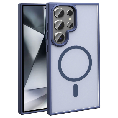 Galaxy S26 Ultra Kılıf M-safe Şarj Özellikli Mat Arka Yüzey Zore Sio Kapak - 1