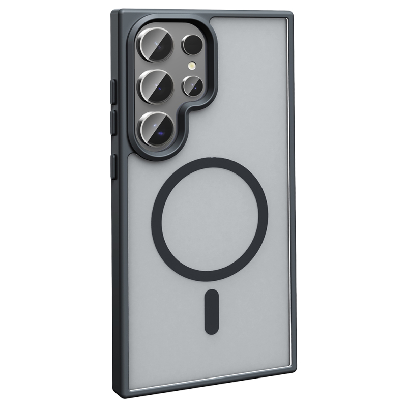 Galaxy S26 Ultra Kılıf M-safe Şarj Özellikli Mat Arka Yüzey Zore Sio Kapak - 9