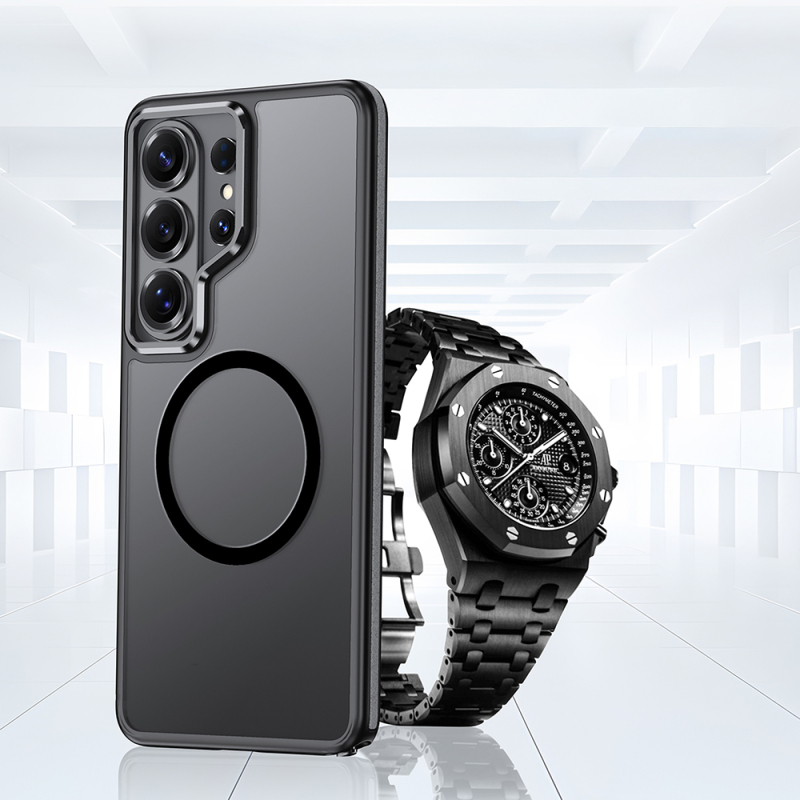 Galaxy S26 Ultra Kılıf M-safe Şarj Özellikli Mat Görünümlü Wlons Vevo Kapak - 9