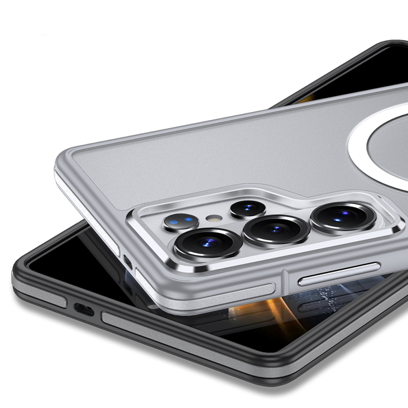 Galaxy S26 Ultra Kılıf M-safe Şarj Özellikli Mat Görünümlü Wlons Vevo Kapak - 4