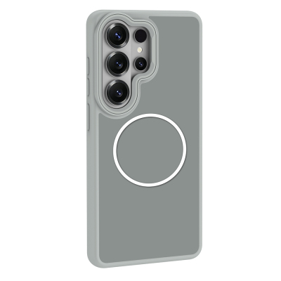 Galaxy S26 Ultra Kılıf M-Safe Şarj Özellikli Metal Kamera Çerçeveli Zore Sanremo Silikon Kapak - 7