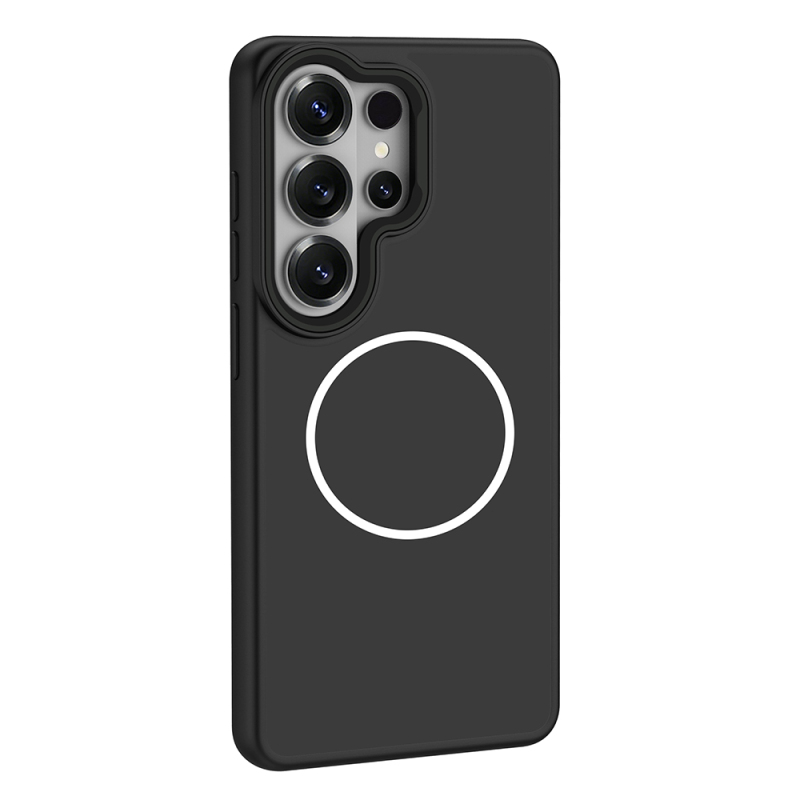 Galaxy S26 Ultra Kılıf M-Safe Şarj Özellikli Metal Kamera Çerçeveli Zore Sanremo Silikon Kapak - 8