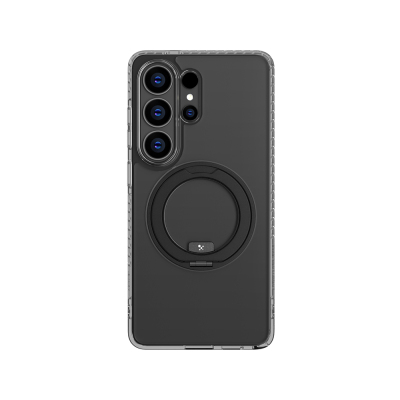 Galaxy S26 Ultra Kılıf M-safe Şarj Özellikli Şeffaf 360 Derece Standlı Amazingthing Titan MagSpin Serisi Kapak - 1