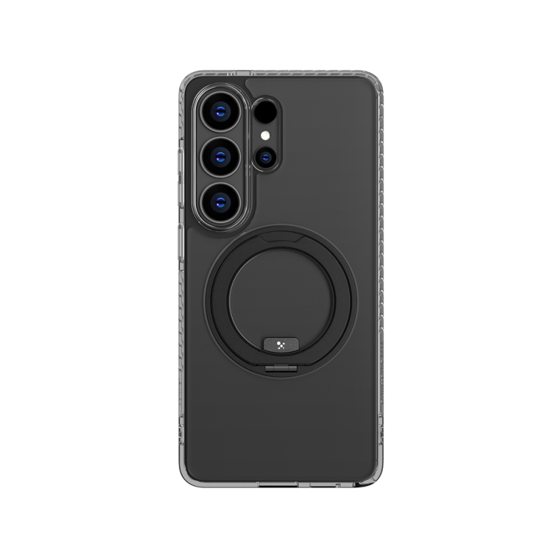 Galaxy S26 Ultra Kılıf M-safe Şarj Özellikli Şeffaf 360 Derece Standlı Amazingthing Titan MagSpin Serisi Kapak - 1