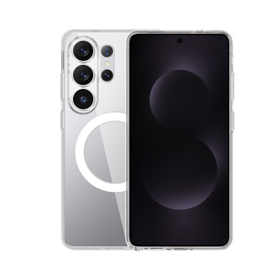 Galaxy S26 Ultra Kılıf M-safe Şarj Özellikli Transparan Sert PC Wlons Pita Kapak - 3